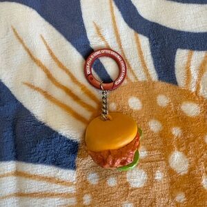 Chick fil a Chicken Sandwich Keychain